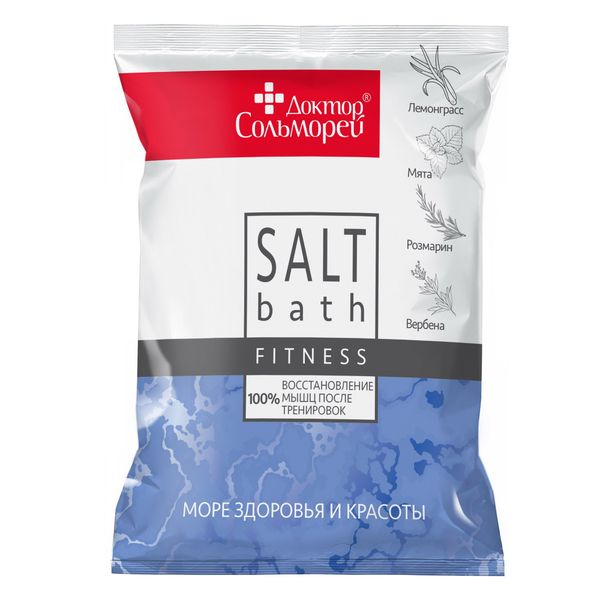 Соль-фитнес для ванн Доктор Сольморей 500г